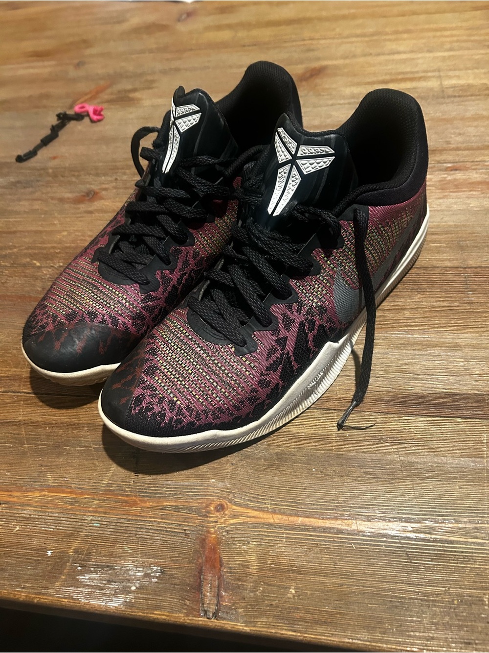Nike Women's Low-Top Athletic Shoes in Burgundy and Black